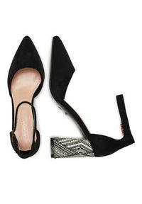 DeeZee Czółenka A1-0272H1 Czarny. Kolor: czarny. Materiał: materiał #6