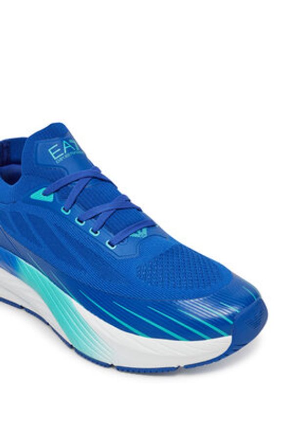 EA7 Emporio Armani Sneakersy X8X176 XK377 U476 Niebieski. Kolor: niebieski. Materiał: skóra