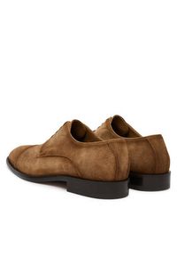 BOSS Półbuty Derrek 50562216 Brązowy. Kolor: brązowy. Materiał: zamsz, skóra #5