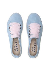 Manebi Espadryle Sneakers D M 3.0 E0 Błękitny. Kolor: niebieski. Materiał: zamsz, skóra #6
