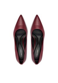 Calvin Klein Szpilki Ess Stiletto 70 HW0HW02607 Bordowy. Kolor: czerwony. Materiał: skóra. Obcas: na szpilce #5