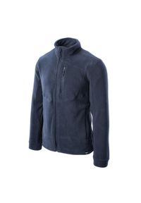 Polar męski zasuwany Brugi 4NET - niebieski, Rozmiar XXL. Typ kołnierza: kołnierzyk stójkowy. Kolor: niebieski. Materiał: polar. Sezon: wiosna, jesień. Sport: turystyka piesza #1