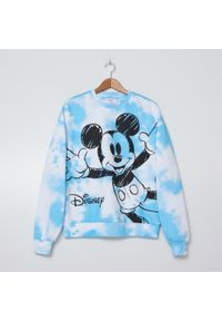 House - Bluza tie-dye z nadrukiem Mickey Mouse - Niebieski. Kolor: niebieski. Wzór: motyw z bajki, nadruk #1