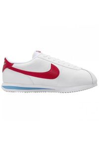 Buty do chodzenia damskie Nike Cortez. Zapięcie: sznurówki. Kolor: biały, wielokolorowy. Materiał: materiał. Szerokość cholewki: normalna. Model: Nike Cortez. Sport: turystyka piesza