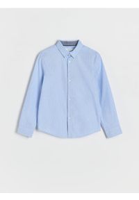 Reserved - Koszula regular fit - jasnoniebieski. Kolor: niebieski. Materiał: bawełna, tkanina