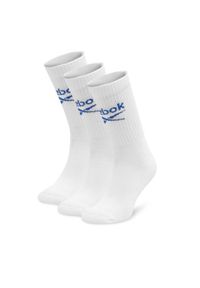 Reebok Zestaw 3 par wysokich skarpet unisex R0258-SS24 (3-pack) Biały. Kolor: biały. Materiał: bawełna #1