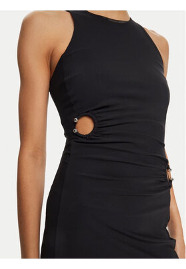 Patrizia Pepe Sukienka koktajlowa 8A1427/JZ26-K103 Czarny Regular Fit. Kolor: czarny. Materiał: syntetyk. Styl: wizytowy