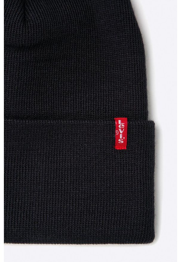 Levi's® - Levi's - Czapka. Kolor: niebieski. Styl: biznesowy