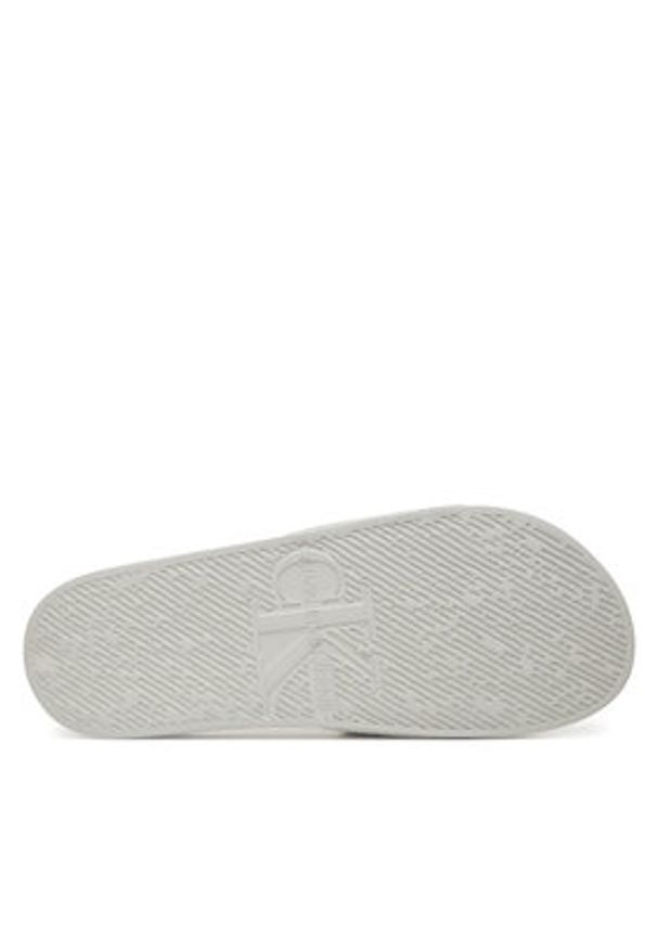 Calvin Klein Jeans Klapki Slide Monogram Cv YM0YM01271 Szary. Kolor: szary. Materiał: materiał