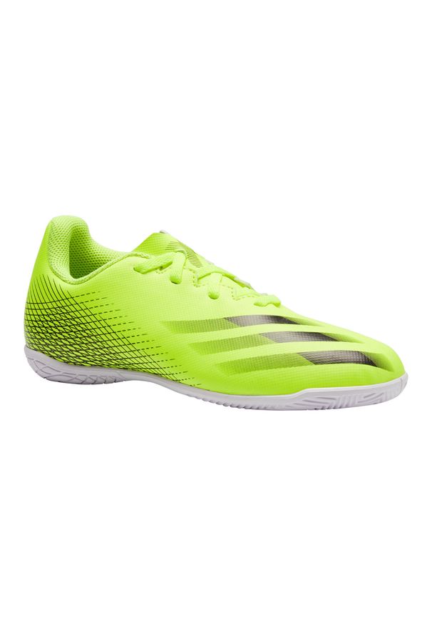 Buty halowe do piłki nożnej dla dzieci Adidas X4. Materiał: kauczuk. Wzór: gładki