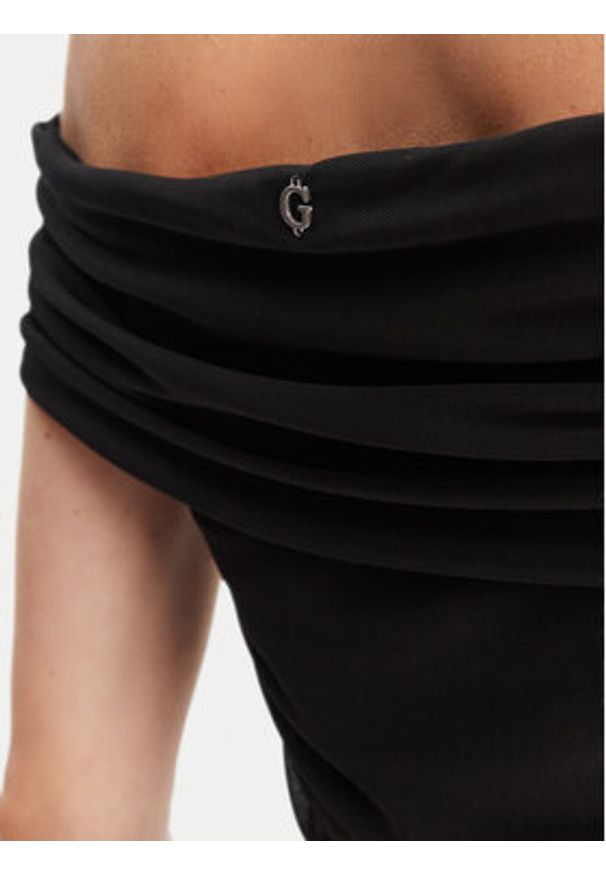 Guess Sukienka koktajlowa W5YK21 KCZC2 Czarny Slim Fit. Kolor: czarny. Materiał: syntetyk. Styl: wizytowy