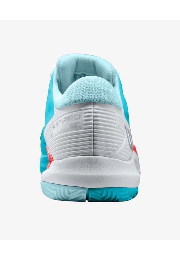 Buty tenisowe damskie Wilson Rush Pro Ace clay scuba. Kolor: biały, niebieski, czerwony, wielokolorowy. Sport: tenis