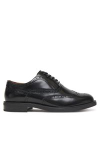TOMMY HILFIGER - Tommy Hilfiger Półbuty Hilfiger Vogue FM0FM05766 Czarny. Kolor: czarny. Materiał: skóra