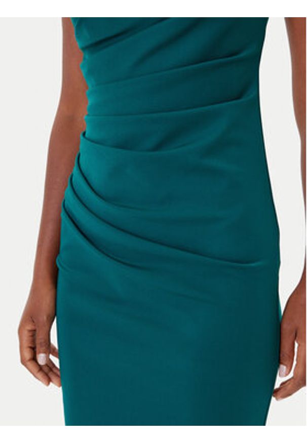 Rinascimento Sukienka koktajlowa CFC0125332003 Zielony Slim Fit. Kolor: zielony. Materiał: syntetyk. Styl: wizytowy