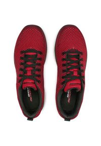 skechers - Skechers Sneakersy Brisbane 232057/RDBK Bordowy. Kolor: czerwony. Materiał: materiał #4