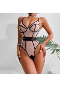 Intica - Body modelujące z przezroczystymi wstawkami Thomasa. Kolor: wielokolorowy. Materiał: materiał #9