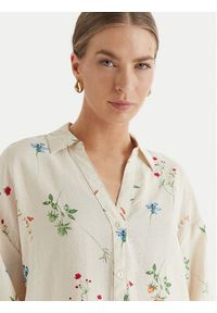 Vero Moda Koszula Josie 10315150 Beżowy Oversize. Kolor: beżowy. Materiał: wiskoza #5