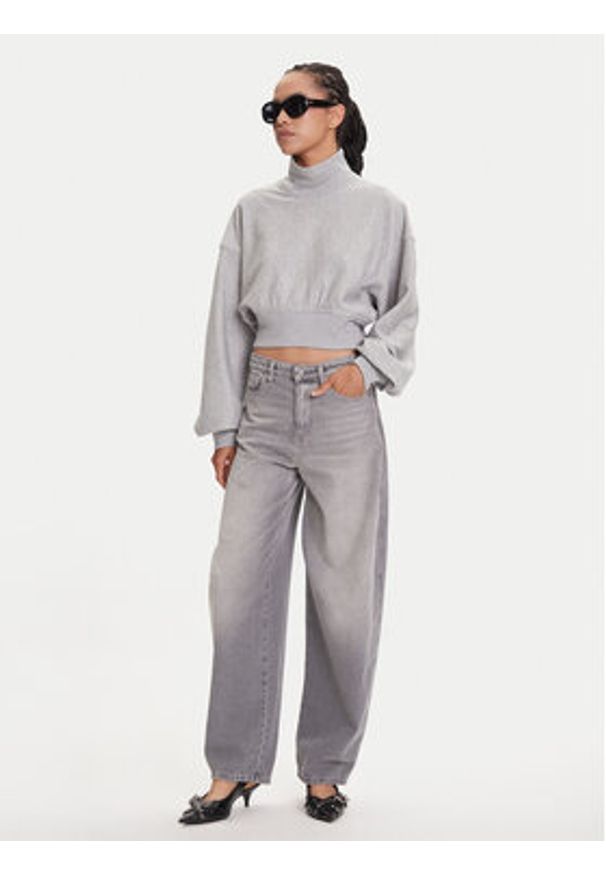 Miss Sixty Bluza 6S1TJ46700 Szary Loose Fit. Kolor: szary. Materiał: bawełna