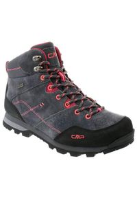 Buty trekkingowe damskie CMP Alcor Mid WP. Wysokość cholewki: za kostkę. Zapięcie: sznurówki. Kolor: szary. Materiał: materiał, syntetyk, guma. Szerokość cholewki: normalna. Styl: sportowy