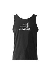 R-EVENGE - Koszulka bez rękawów Unisex Fitness, czarny. Kolor: czarny. Materiał: poliester. Długość rękawa: bez rękawów