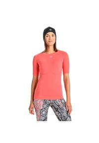 NESSI SPORTSWEAR - Koszulka z krótkim rękawem sportowa damska Nessi Sportswear Ultra. Kolor: pomarańczowy, różowy. Długość rękawa: krótki rękaw. Długość: krótkie #1
