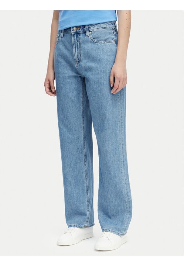 Calvin Klein Jeans Jeansy LV047G799G Niebieski Straight Fit. Kolor: niebieski