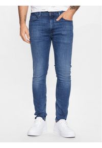 Hugo Jeansy 50489853 Niebieski Extra Slim Fit. Kolor: niebieski