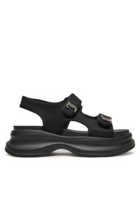 Juicy Couture Sandały WSS21516-01 Czarny. Kolor: czarny. Materiał: materiał #1