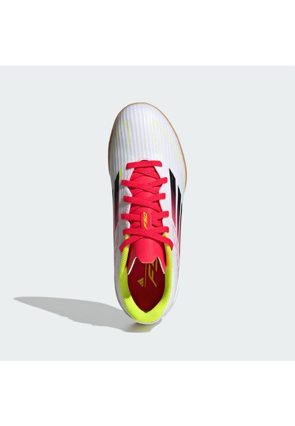 Adidas - Buty F50 League IN Kids. Kolor: czarny, wielokolorowy, biały, żółty. Materiał: materiał