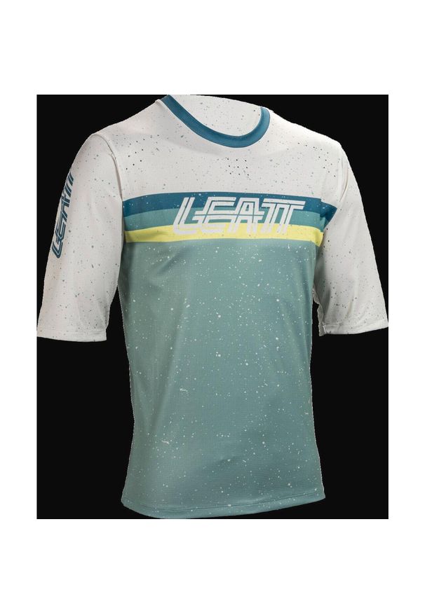 LEATT - Koszulka rowerowa męska Leatt Jersey MTB Enduro 3.0. Kolor: zielony. Materiał: jersey