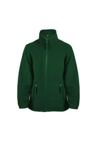 SOL'S - Rozpinana Polarowa Kurtka Dziecięca / Dziecięca. Kolor: czerwony, zielony, wielokolorowy. Materiał: polar. Sezon: zima. Styl: sportowy