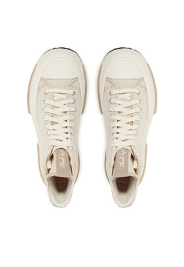 Converse Sneakersy Run Star Legacy Cx Platform Crafted Laces A10654C Beżowy. Kolor: beżowy. Materiał: materiał. Obcas: na platformie. Sport: bieganie
