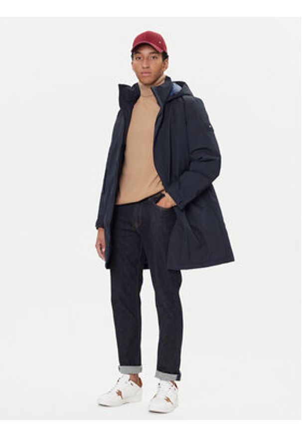 TOMMY HILFIGER - Tommy Hilfiger Kurtka zimowa MW0MW41362 Granatowy Regular Fit. Kolor: niebieski. Materiał: syntetyk. Sezon: zima