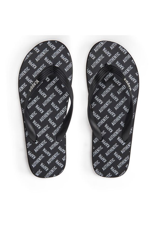 Kappa Japonki 371G1KW Black - Beige Lt Almond Kolorowy. Materiał: materiał, syntetyk. Wzór: kolorowy