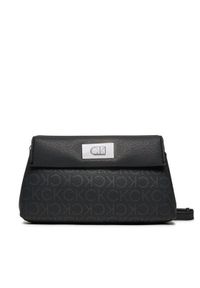 Calvin Klein Torebka Fully Stuffed Flatpack K60K612634 Czarny. Kolor: czarny. Materiał: skórzane
