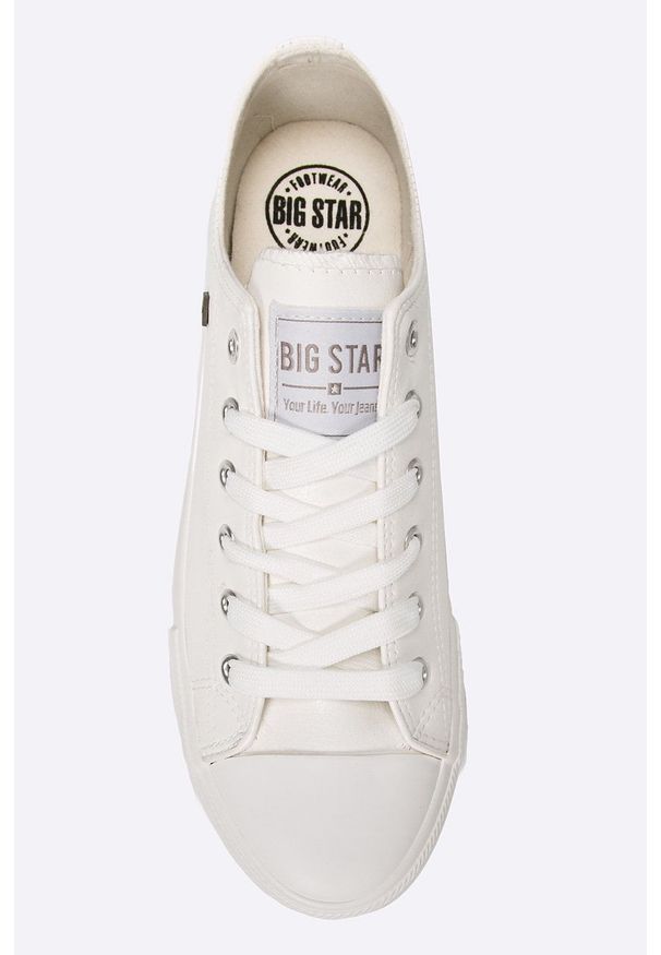 Big-Star - Big Star - Tenisówki. Nosek buta: okrągły. Zapięcie: sznurówki. Kolor: biały. Szerokość cholewki: normalna