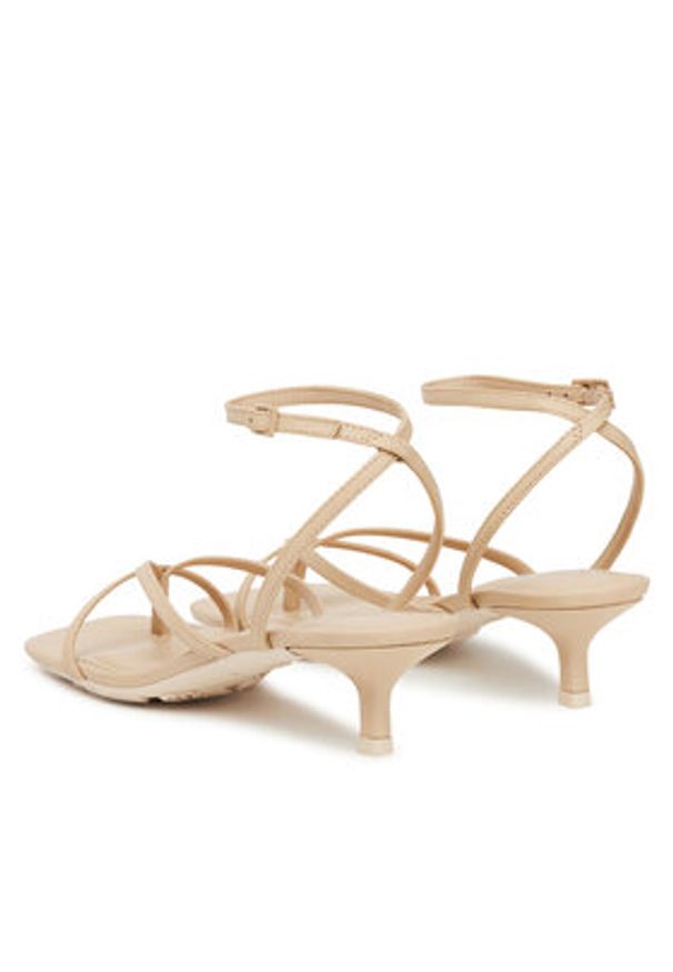 Aldo Sandały Soffie 14017662 Beżowy. Kolor: beżowy. Materiał: skóra