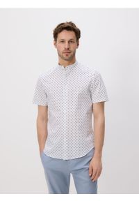 Reserved - Koszula slim fit ze stójką - jasnoniebieski. Typ kołnierza: kołnierzyk stójkowy. Kolor: niebieski. Materiał: bawełna, tkanina