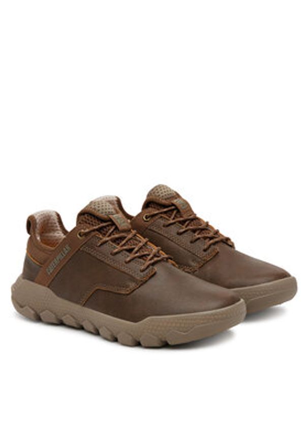 CAT Footwear Sneakersy P726318 Brązowy. Kolor: brązowy. Materiał: skóra