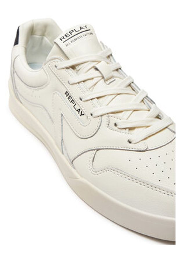 Replay Sneakersy GMZ5N .000.C0006L Biały. Kolor: biały. Materiał: skóra