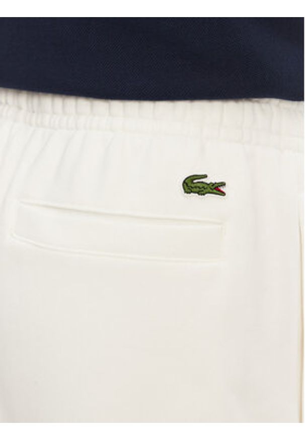 Lacoste Szorty sportowe Unisex GH0990 Écru Regular Fit. Materiał: bawełna