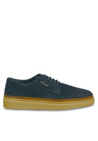 GANT - Gant Półbuty Kinzoon Low Lace Shoe 28633500 Granatowy. Kolor: niebieski. Materiał: zamsz, skóra #1
