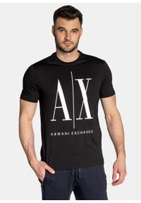 Koszulka męska czarna Armani Exchange 8NZTPA ZJH4Z 1200. Kolor: czarny