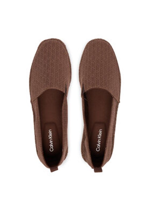 Calvin Klein Espadryle Espadrille Aop Cv HM0HM02231 Brązowy. Kolor: brązowy. Materiał: materiał