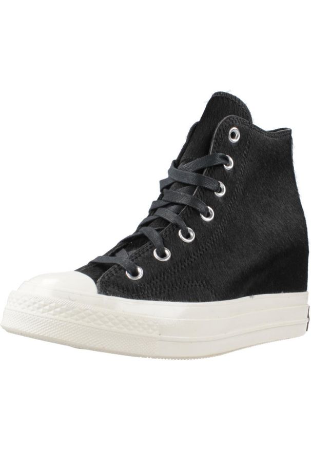 Converse - Buty CONVERSE CHUCK TAYLOR ALL STAR 70 WEDGE Czarny. Kolor: czarny. Materiał: skóra, tkanina