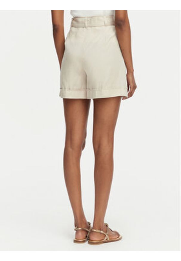 Guess Szorty materiałowe W5GD1R WG4C2 Beżowy jasny Regular Fit. Kolor: beżowy. Materiał: lyocell