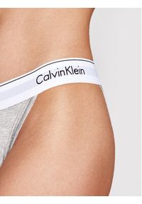 Calvin Klein Underwear Figi klasyczne Tanga 000QF4977A Szary. Kolor: szary. Materiał: bawełna