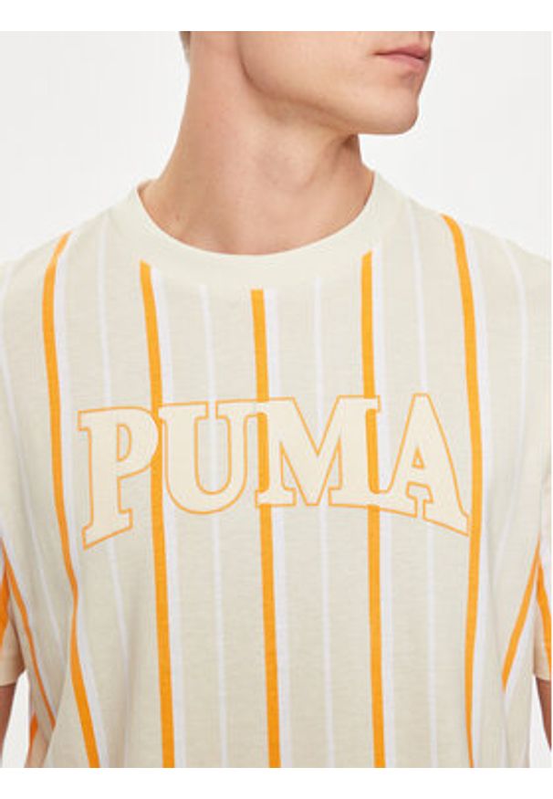 Puma T-Shirt Squad 678973 Écru Regular Fit. Materiał: bawełna