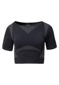IQ - T-shirt Damski Cropped Ingel. Kolor: czarny