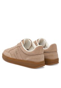 TOMMY HILFIGER - Tommy Hilfiger Sneakersy Th Heritage Court Sneaker Suede FW0FW09266 Beżowy. Kolor: beżowy. Materiał: zamsz, skóra #4